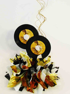 45 real records table centerpiece - Designs by Ginny