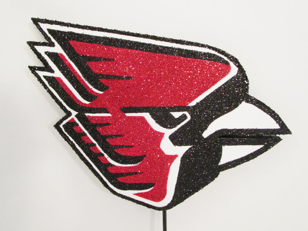Cardinal head styrofoam cutout - Designs by Ginny