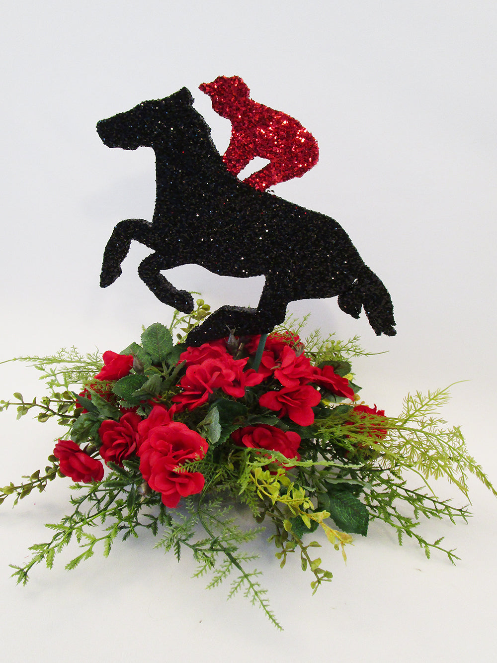 Medium Horse and Jockey Cutout