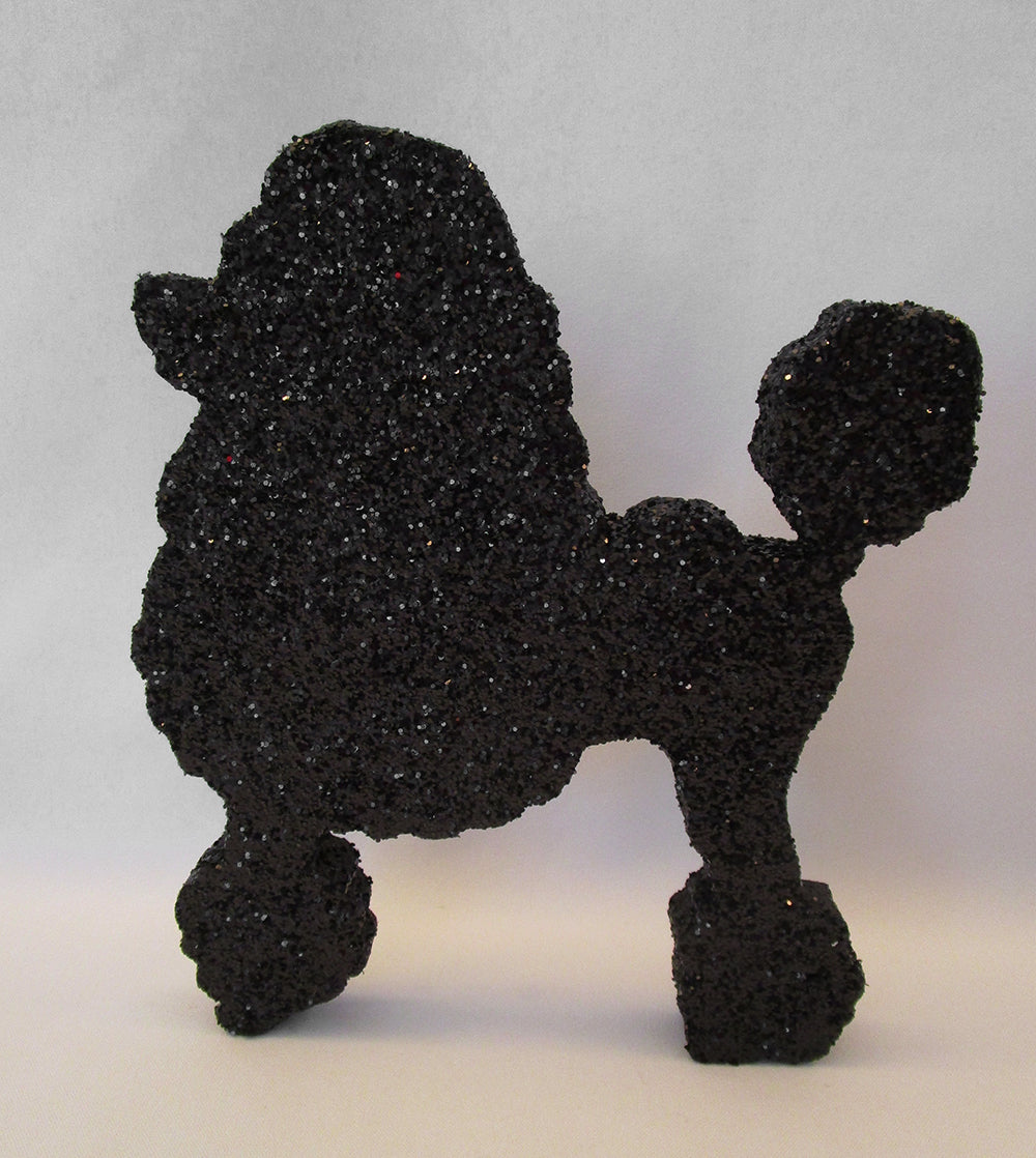 Black Poodle Styrofoam Cutout - Designs by Ginny