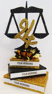 Scales of Justice centerpiece - Designs by Ginny
