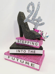 Stepping into the Future centerpiece - Designs by Ginny