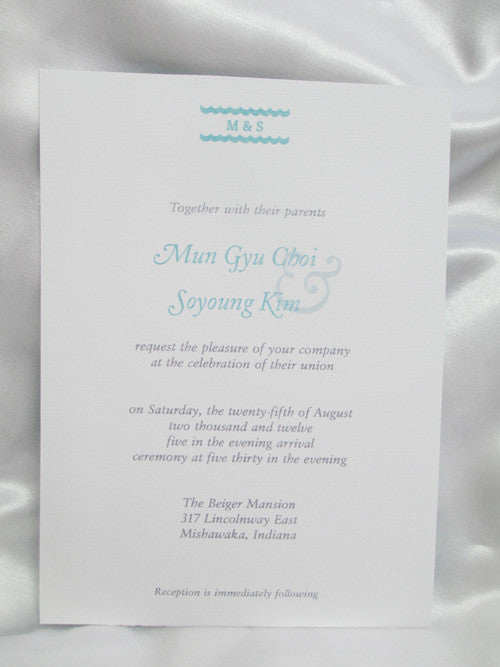 Custom Wedding Invite - Designs by Ginny