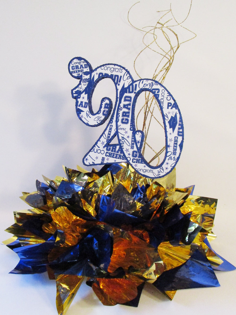 Royal Blue & Gold 2020 Graduation Centerpiece