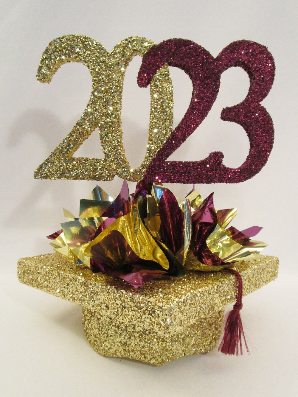 2023 Grad Hat centerpiece - Designs by Ginny