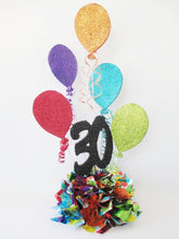 Load image into Gallery viewer, Faux styrofoam balloons &amp; metallic tissue base -30th birthday - Designs by Ginny
