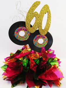 45 record centerpiece - Designs by Ginny