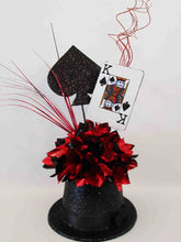 Load image into Gallery viewer, King of spades themed centerpiece - Designs by Ginny
