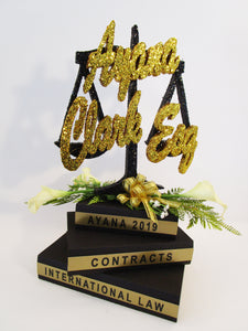 Legal scales of justice centerpiece - Designs by Ginny
