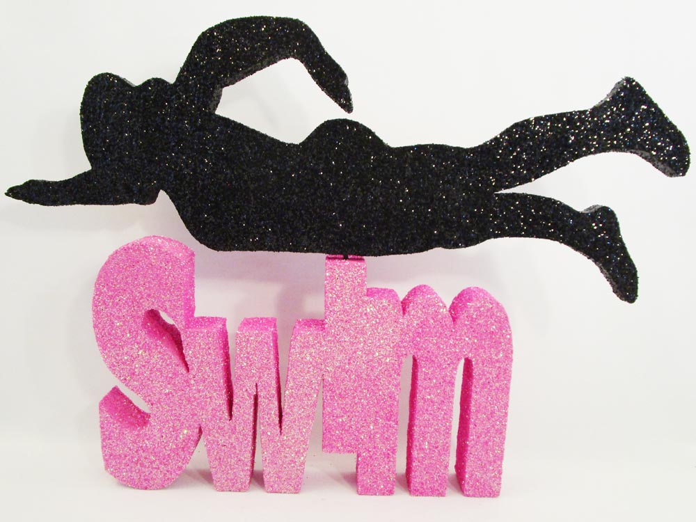 Large swimmer centerpiece - Designs by Ginny