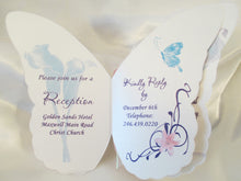 Load image into Gallery viewer, Butterfly style wedding program - Designs by Ginny

