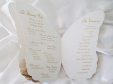 Load image into Gallery viewer, Butterfly wedding program - Designs by Ginny
