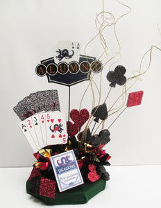 Casino Card themed centerpiece - Designs by Ginny