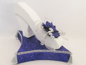 Cinderella shoe on pillow centerpiece - Designs by Ginny