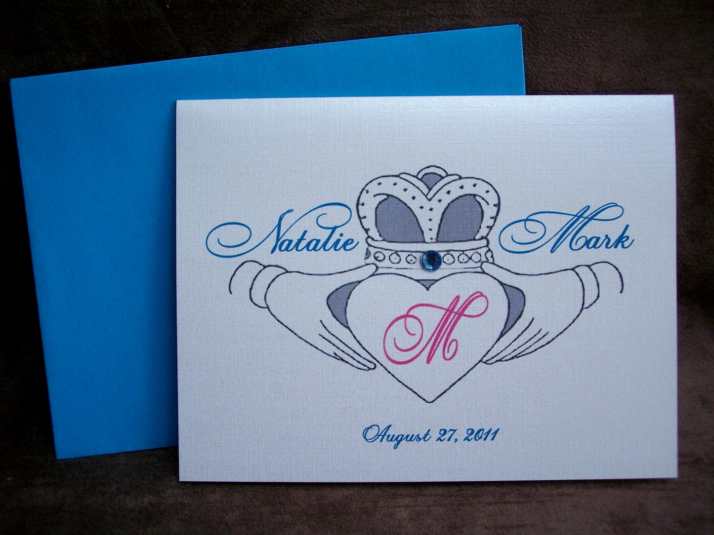 Irish Claddagh Wedding Invite Sample