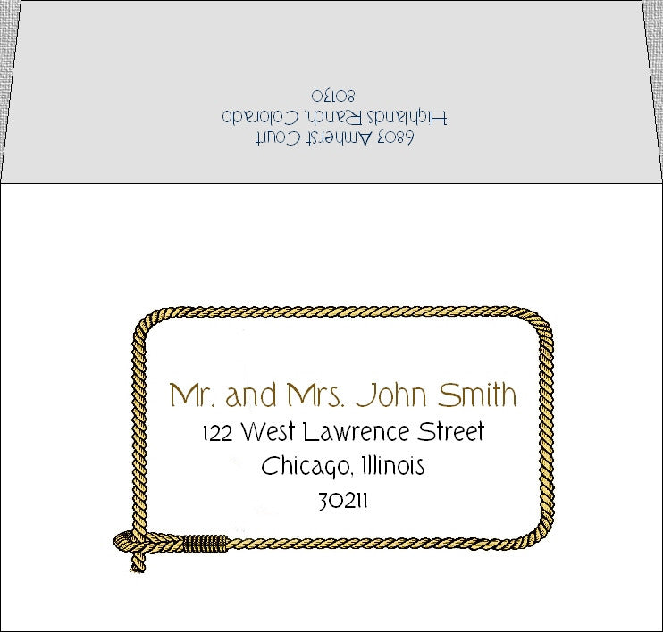 custom envelope addressing - Designs by Ginny