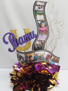 Personalized Filmstrip for graduation centerpiece - Designs by Ginny