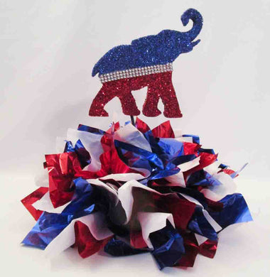 GOP Elephant table centerpiece - Designs by Ginny