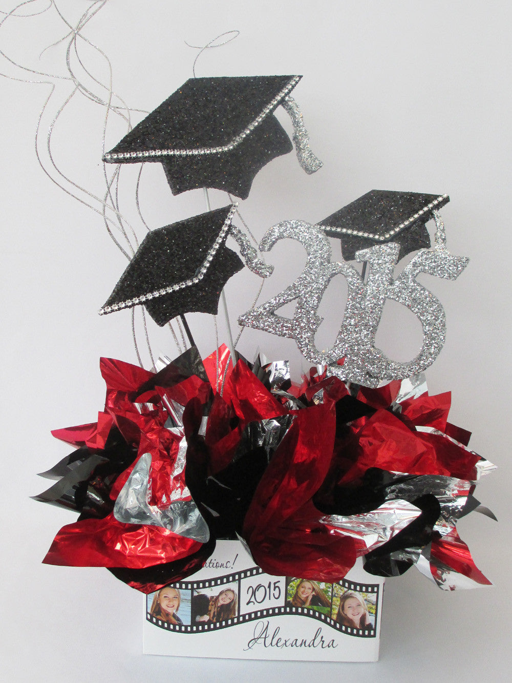 Graduation centerpiece - Designs by Ginny
