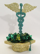 Load image into Gallery viewer, Caduceus graduation centerpiece - Designs by Ginny
