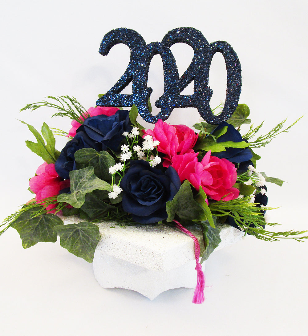 graduation Silk floral centerpiece - Designs by Ginny