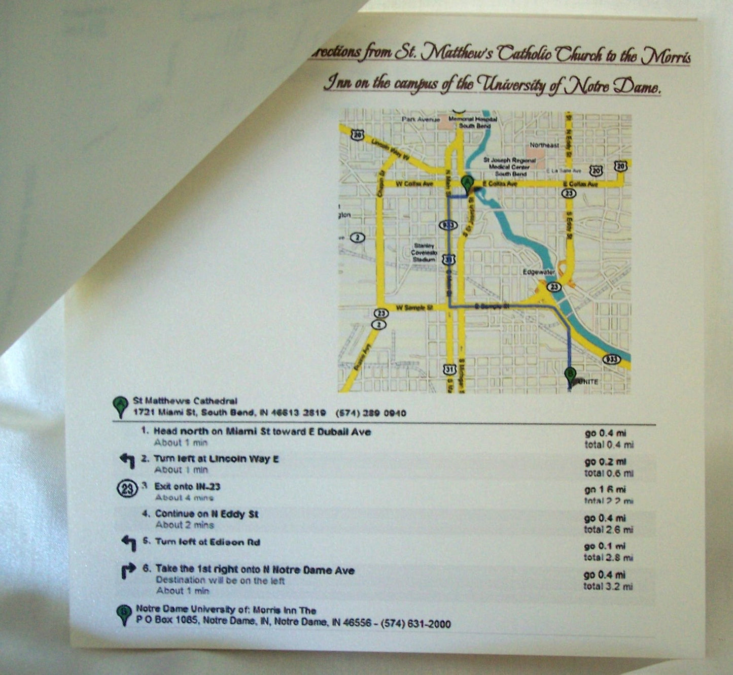 Fleur-des-lis Welcome Booklet Sample