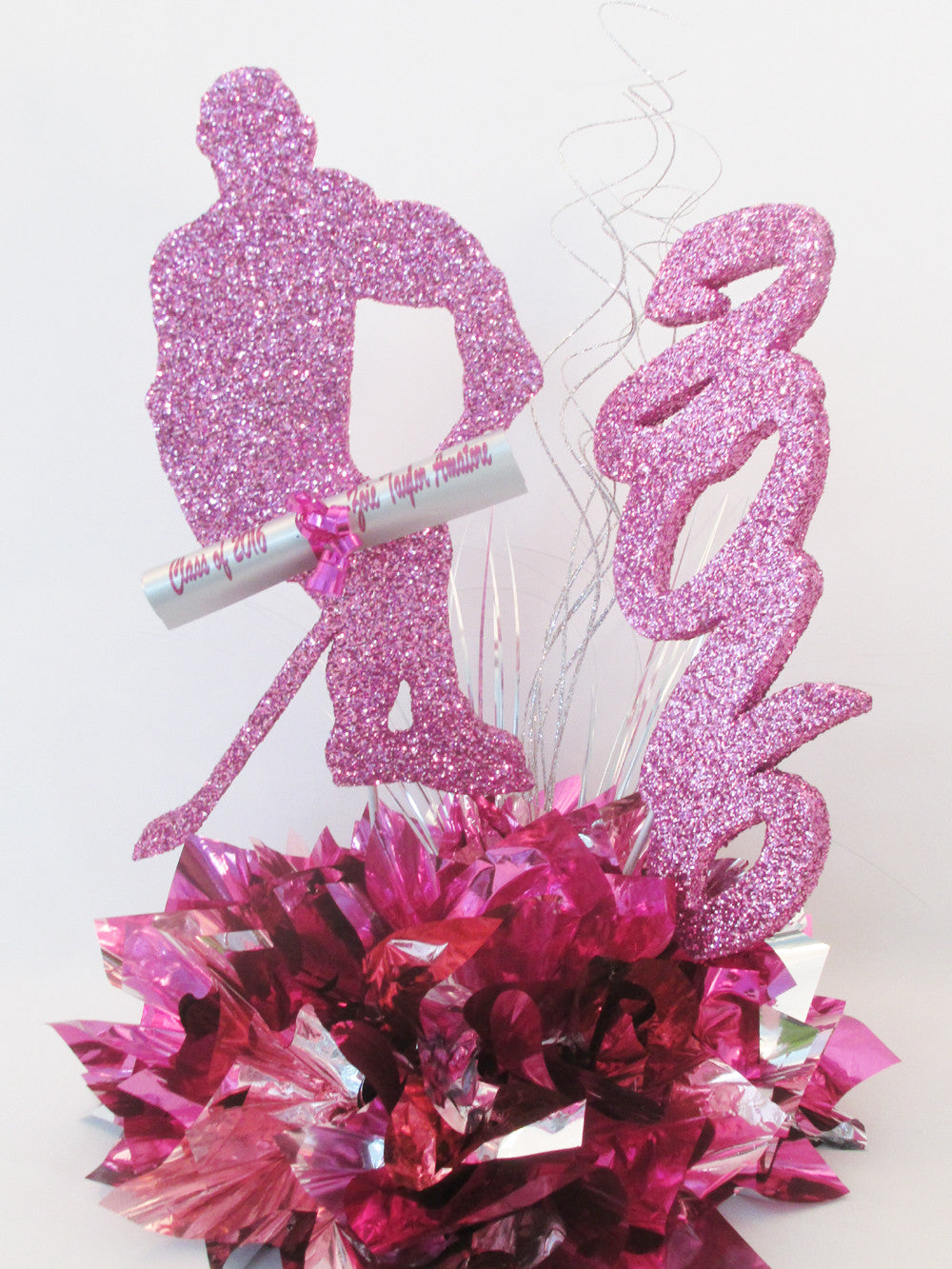 Female Hockey Player centerpiece - Designs by Ginny