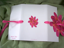 Load image into Gallery viewer, Trifold Plumeria Flower Invite
