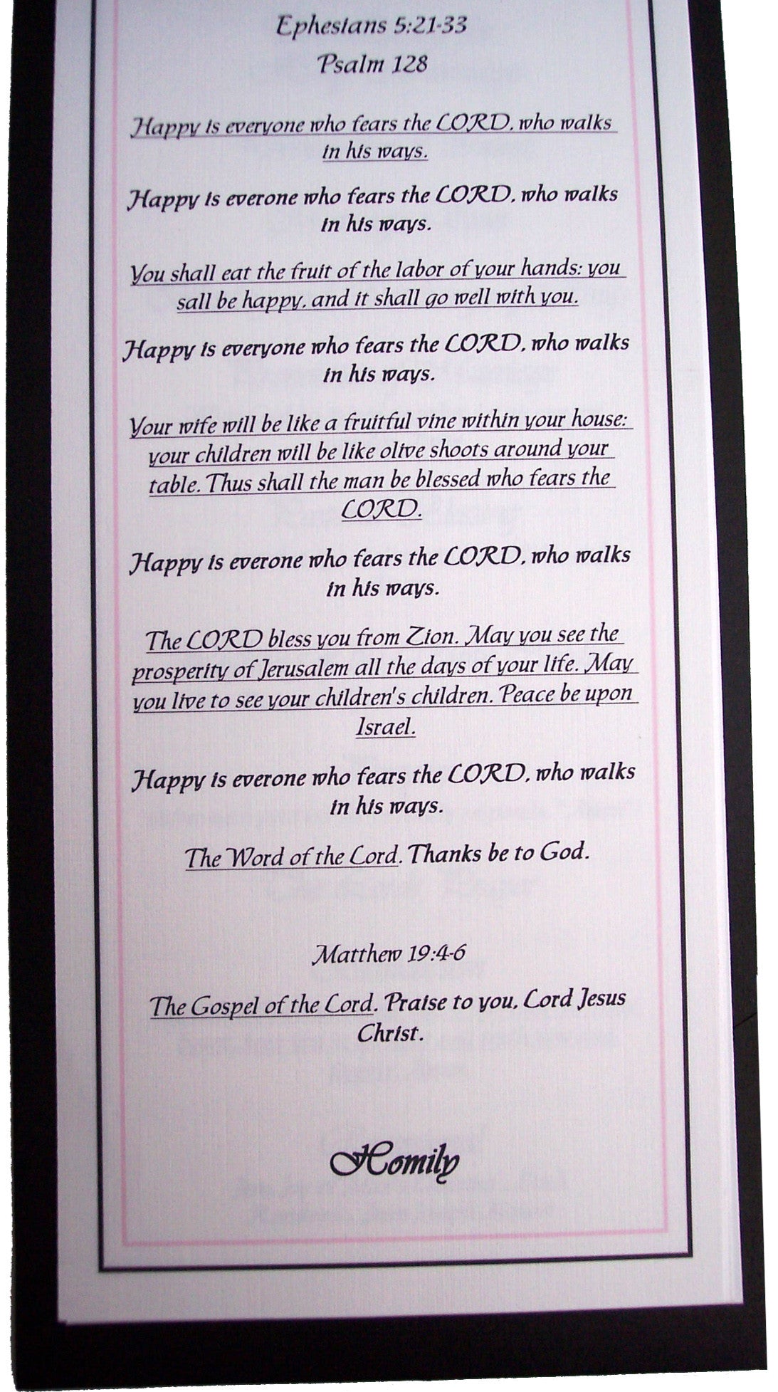 Booklet with Pockets Wedding Invite Sample