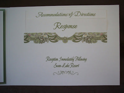 Custom Paisley Wedding Invite Sample