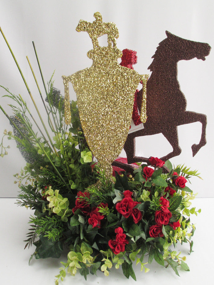 Kentucky Derby themed centerpiece - Designs by Ginny