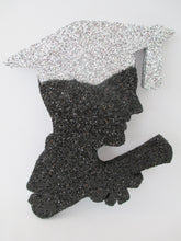 Load image into Gallery viewer, Male Grad Head Silhouette Styrofoam Cutout

