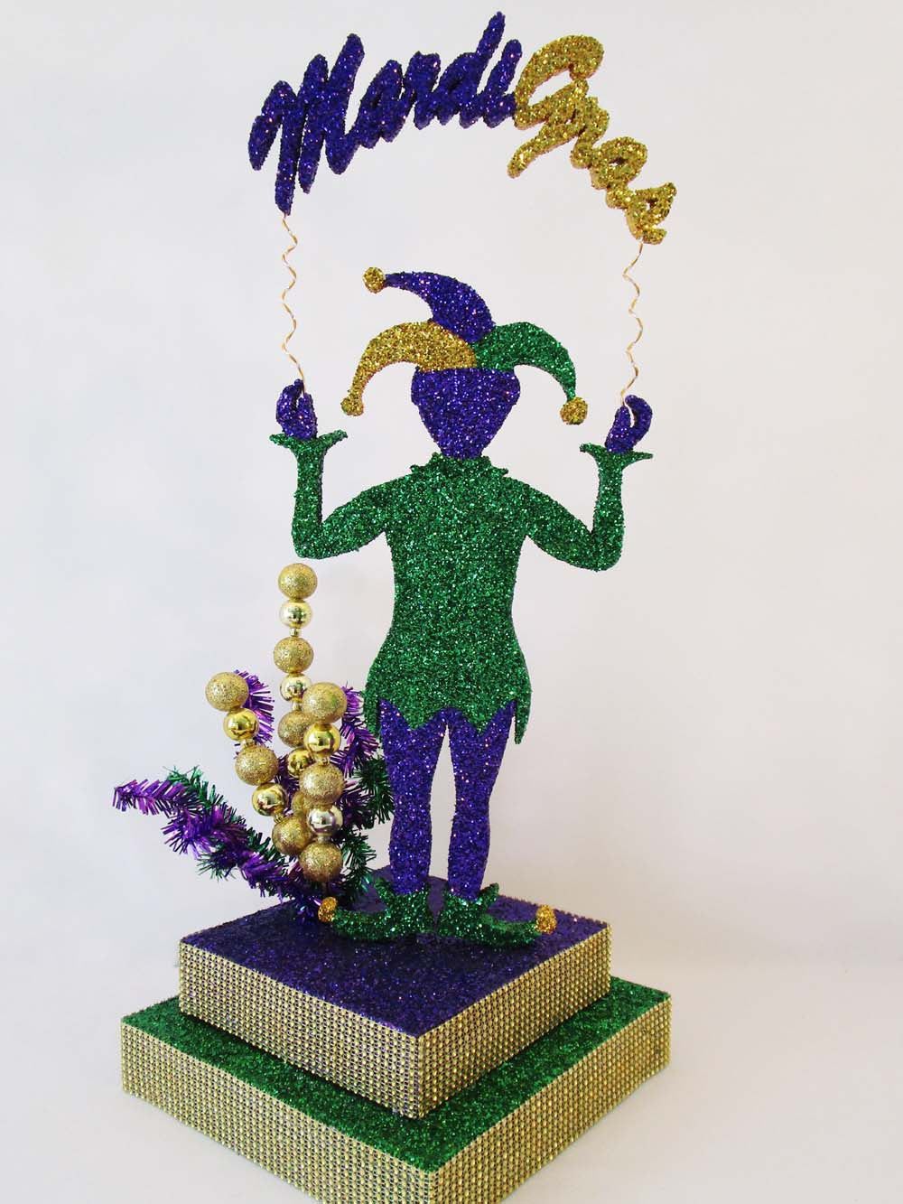 Mardi Grad Jester Centerpiece - Designs by Ginny