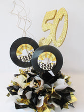 Load image into Gallery viewer, Motown 50th records centerpiece - Designs by Ginny
