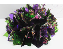 Load image into Gallery viewer, metallic tissue and zebra print centerpiece base - Designs by Ginny
