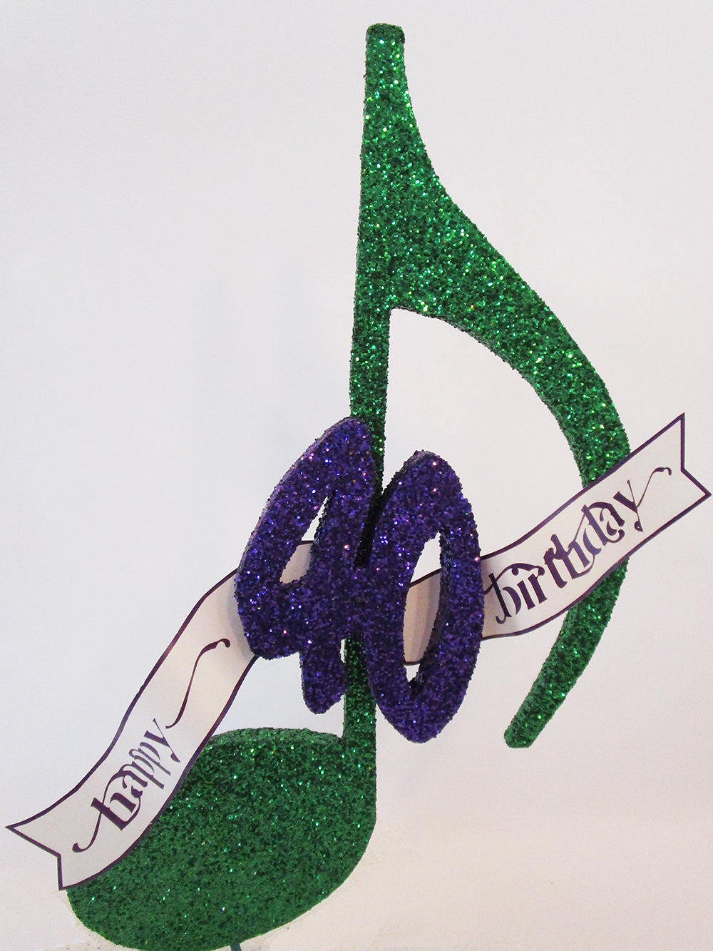 eighth note 40th birthday cutout - Designs by Ginny