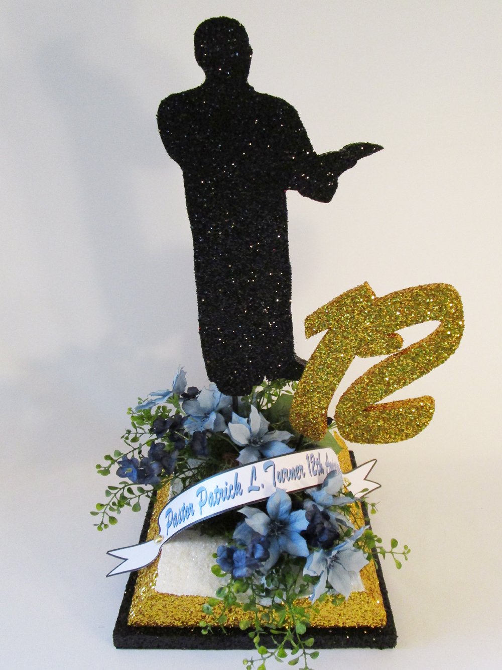 Pastor on Bible Silk Centerpiece - Designs by Ginny