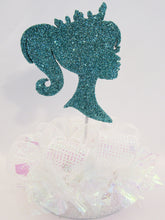 Load image into Gallery viewer, Princess Head Silhouette Centerpiece - Designs by Ginny
