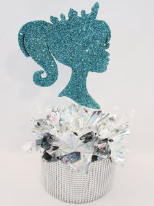 Princess Head Silhouette Centerpiece - Designs by Ginny