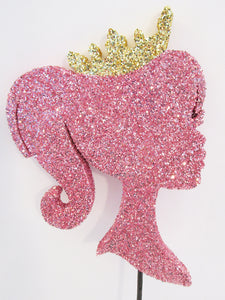 Princess Head Silhouette Cutout - Designs by Ginny