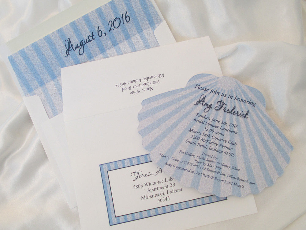 Stripes matching invite Sample