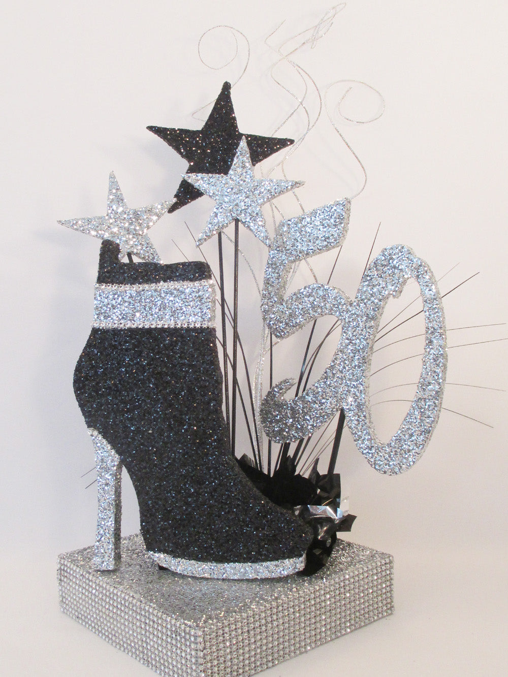 Styrofoam Shoe Boot & Stars Centerpiece