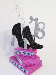 Graduation High Heel Shoe centerpiece - Designs by Ginny