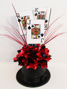 Top hat casino themed centerpiece - Designs by Ginny