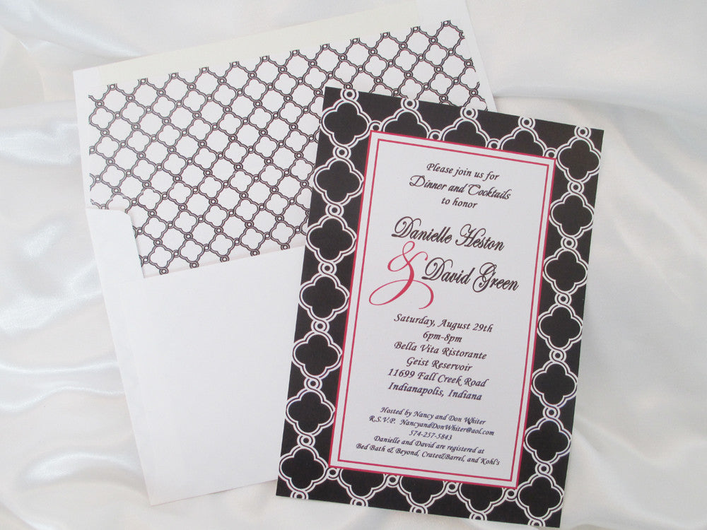 Trellis Couple Shower Invite