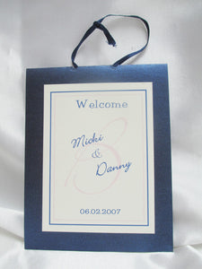 Navy & Creme welcome Booklet