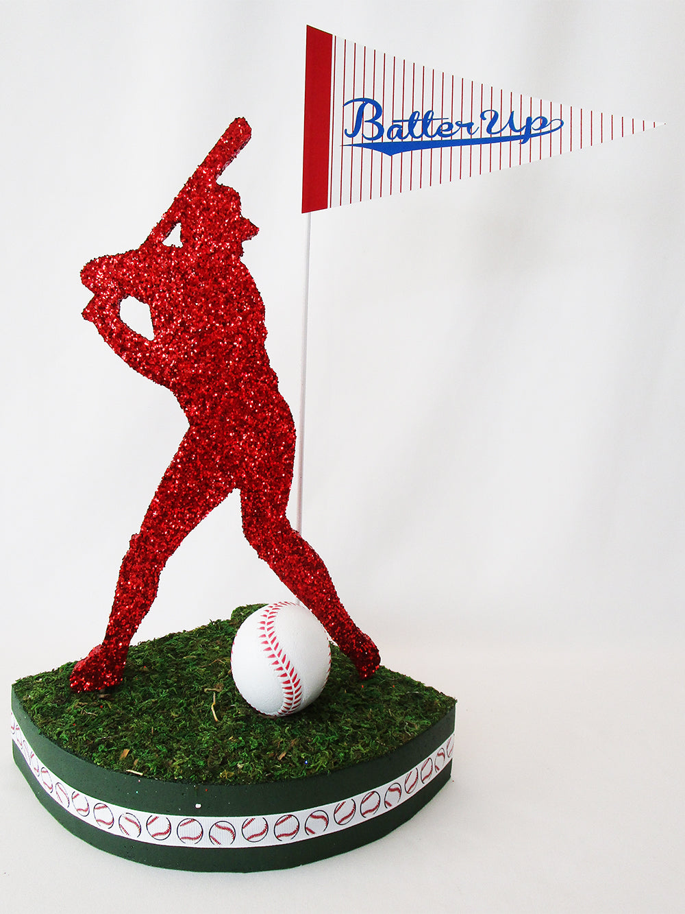 Batters Up baseball centerpiece - Designs by Ginny