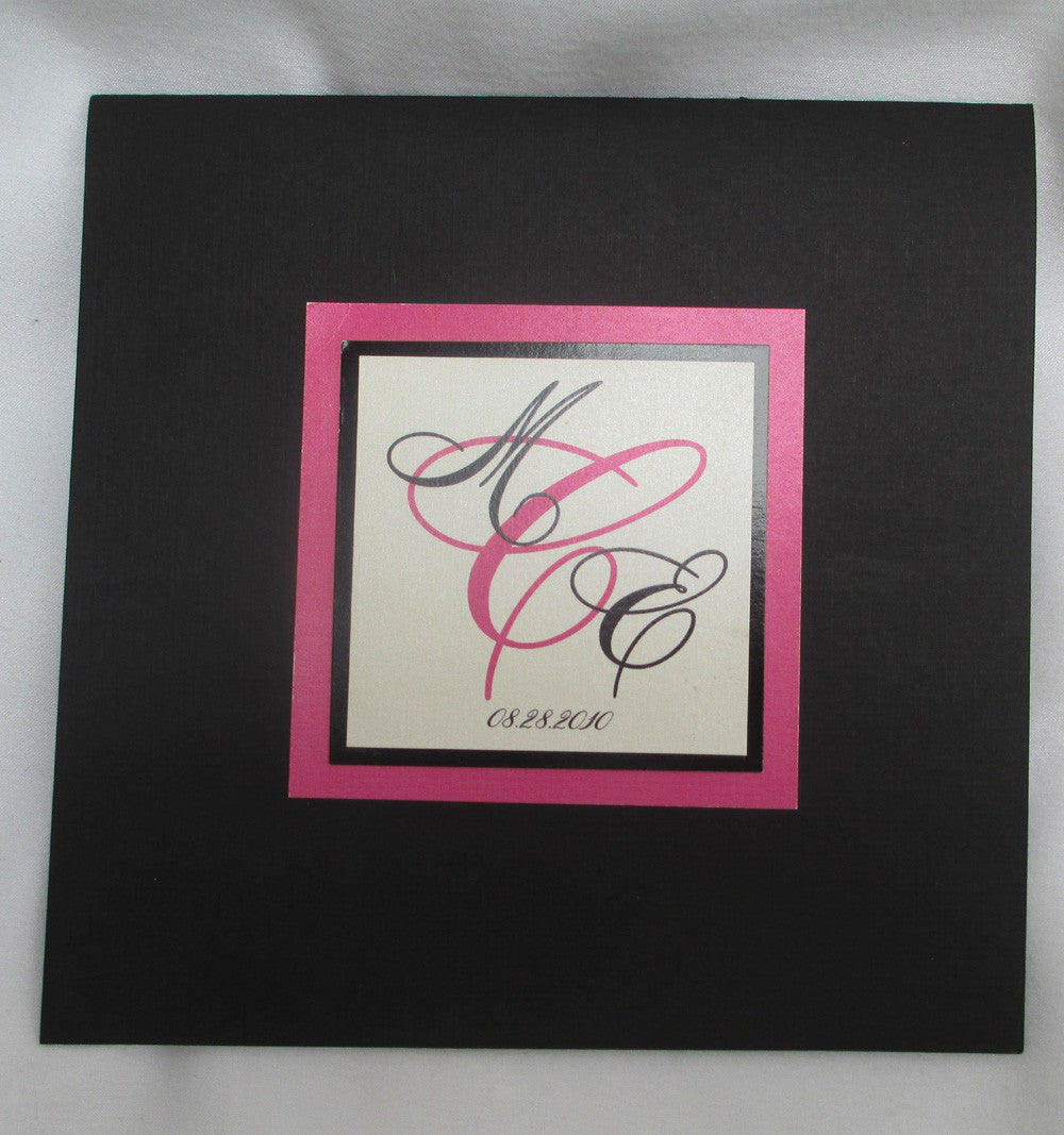 Square Shaped Wedding Programs