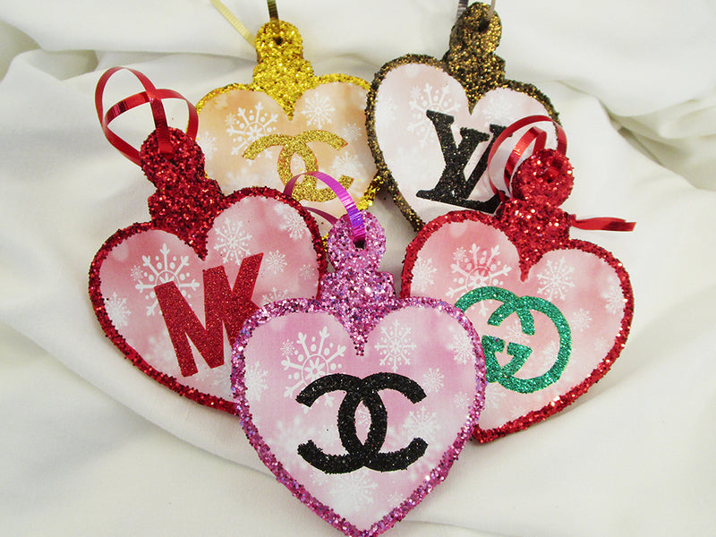 Chanel, Louis Vuitton, Gucci, Michaels Kors Holiday Ornaments