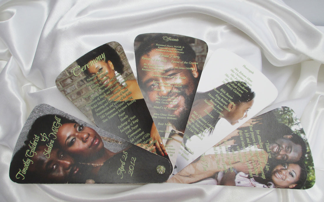 Fan Style Wedding Programs